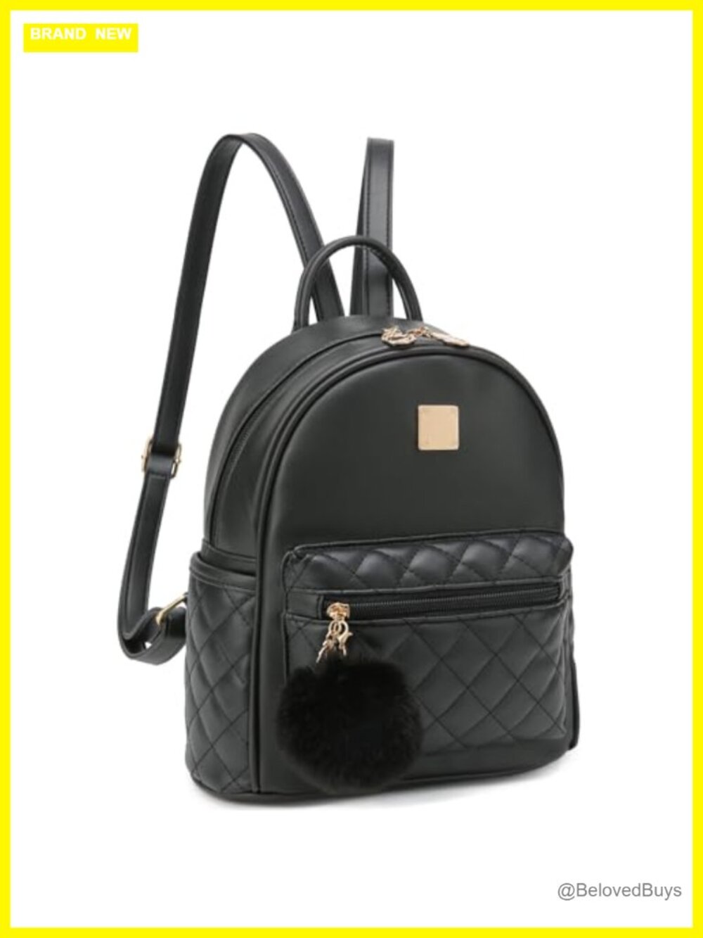 Cute Plaid Faux Leather Mini Backpack Purse for Women Teen Girls